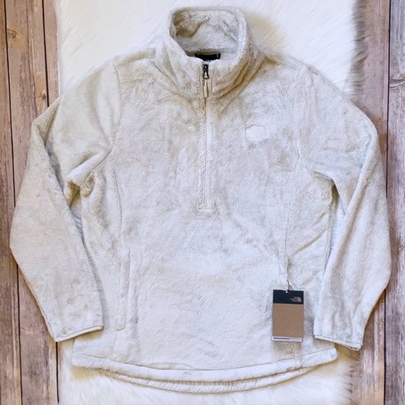The North Face Women’s Osito Quarter Zip Vintage White Pullover - Picture 2 of 7